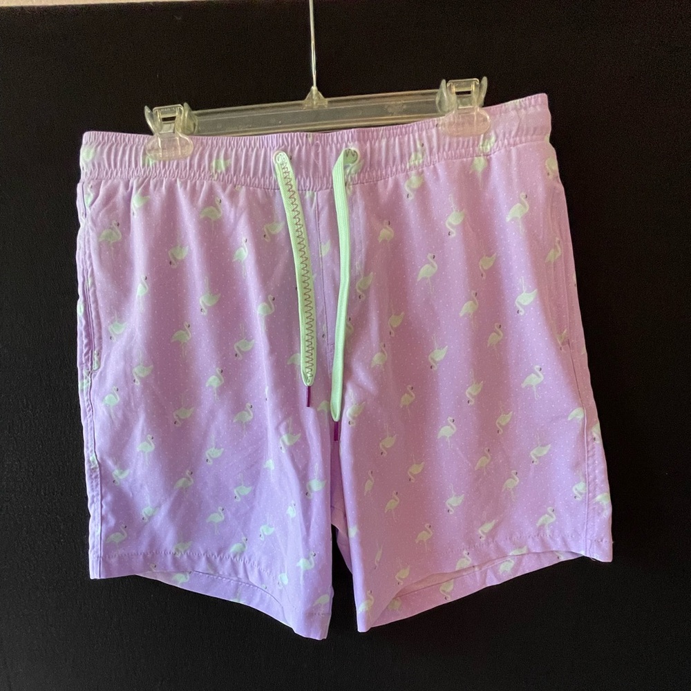 3/$10 - Surf Society flamingo swim shorts. NWOT. Size Large